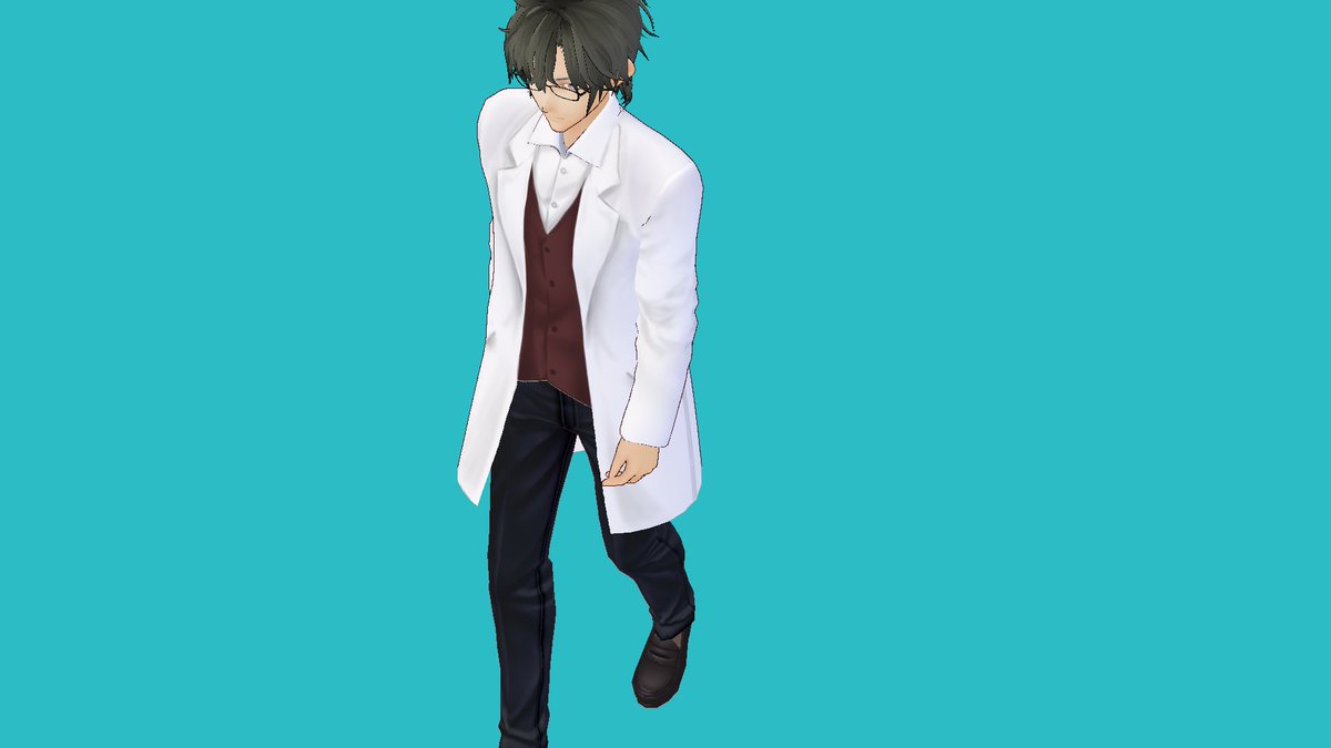 たっちん1号 Mmd用ふくやマスターの白衣がようやく完成した これで激しいダンスも踊れるよー T Co Pnlurgxppv Twitter