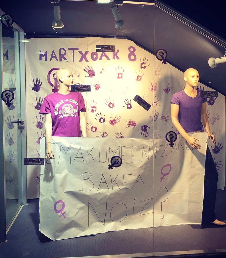 TolosaldeaLH's tweet photo. Gure ikastetxean ere #Martxoak8 #M8 #Emakumeennazioartekoeguna #berdintasuna @FPeuskadi https://t.co/OktwiMAF0x