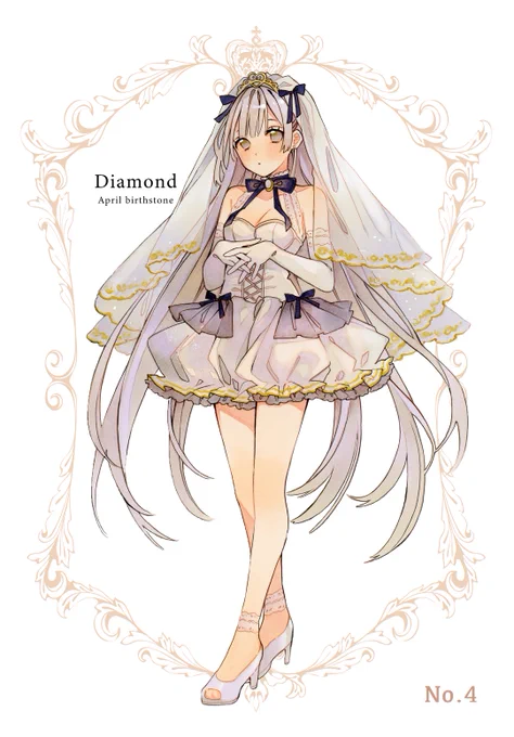 ダイヤモンド擬人化 #コピック 