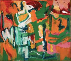 Grace Hartigan (EEUU 1922-2008)Parte del Expresionismo Abstracto en las decadas 50-60s. Gran admiradora de Matisse y muy influenciada por la primera generación de artistas del E.A. newyorkino. Colorista y arriesgada en sus composiciones, su obra es autobiográfica.