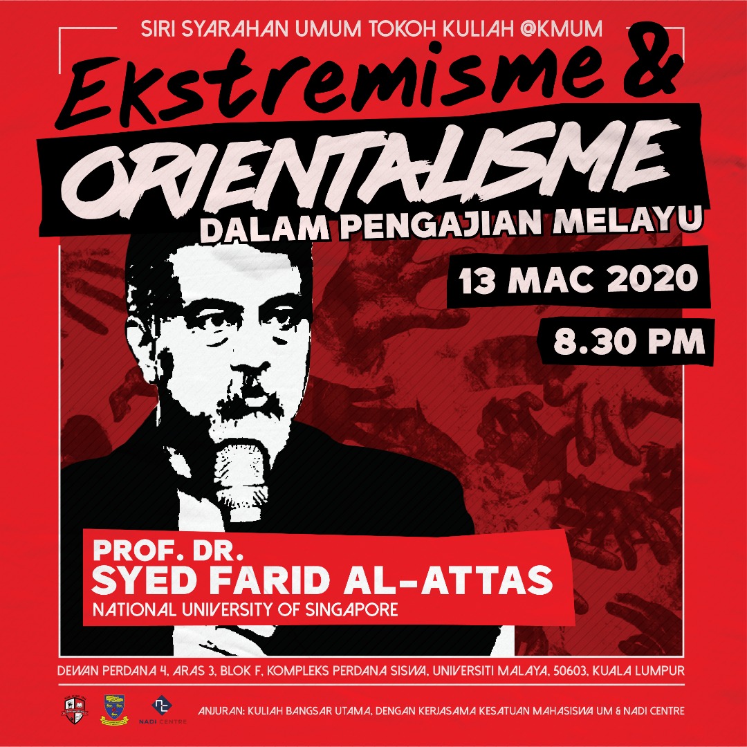 Kbangsarutama's tweet photo. Kuliah Bangsar Utama dgn kerjasama Kesatuan Mahasiswa UM &amp; @NadiStrategic menjemput anda ke program Syarahan Umum Tokoh @ KMUM pada 13hb Ini di Universiti Malaya. Penyertaan adalah terbuka.. Semua dijemput hadir! Sila RT jika anda seorang manusia. https://t.co/Q81n9dJvy3