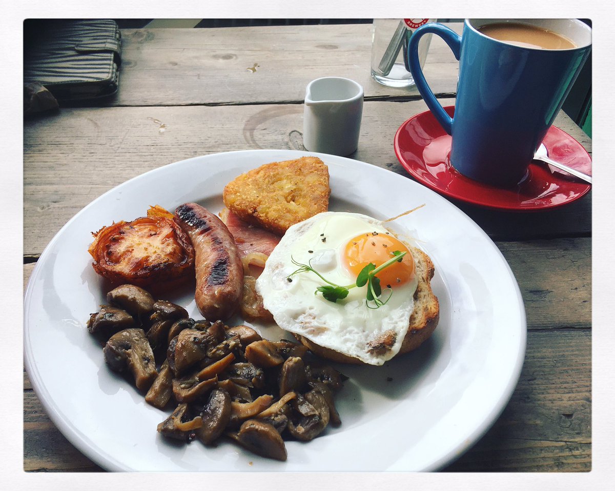 Having a rather wonderful breakfast at <a href="/ls6cafe/">LS6</a> to fuel me up for #northernfictionalliance roadshow this afternoon! Lives up to its reputation &amp; then some! (<a href="/yorkshiretea/">Yorkshire Tea</a>  too, of course) 🍳🥓☕️ <a href="/LeedsLit/">Leeds Lit Fest</a>