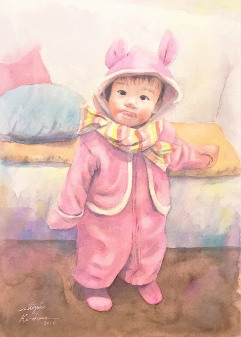 ホルベイン透明水彩絵の具のtwitterイラスト検索結果