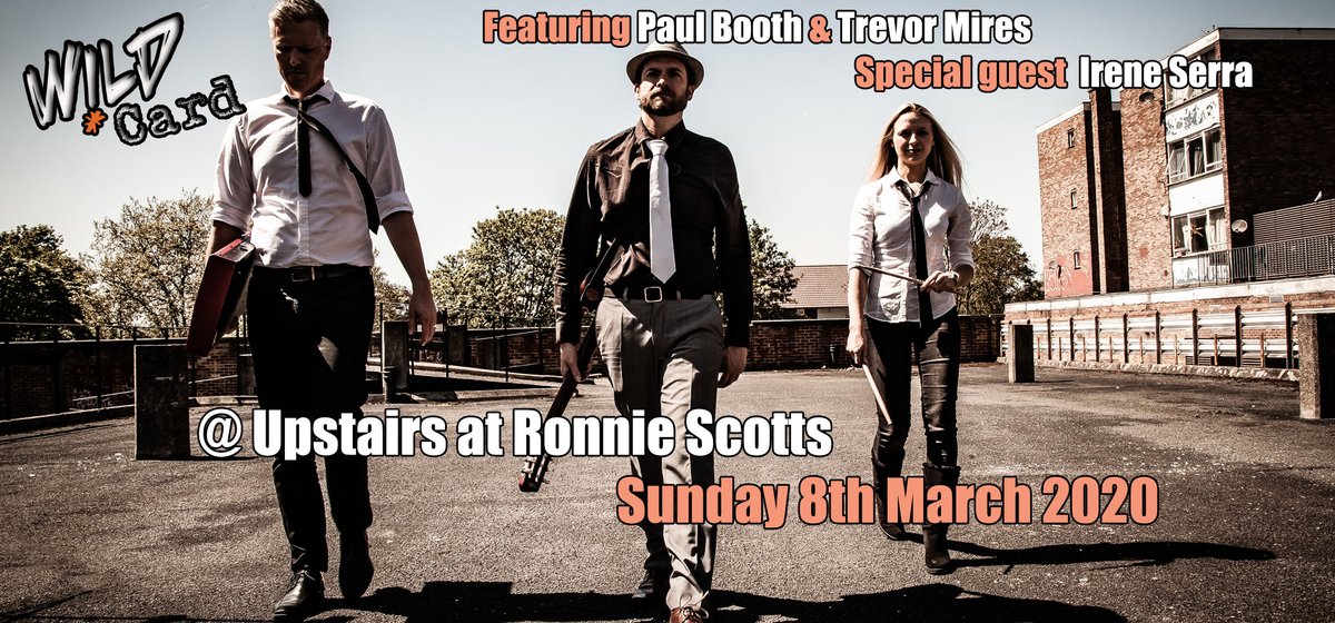 Tonight!! @WildCardCR ft. @paulboothmusic (ts), Trevor Mires (tbn) & @ireneserramusic live at upstairs at @officialronnies book your adv. tix: wegottickets.com/event/494867  #wildcardmusic #hornsection #guestsinger #organtrio #ronniescotts #Soho