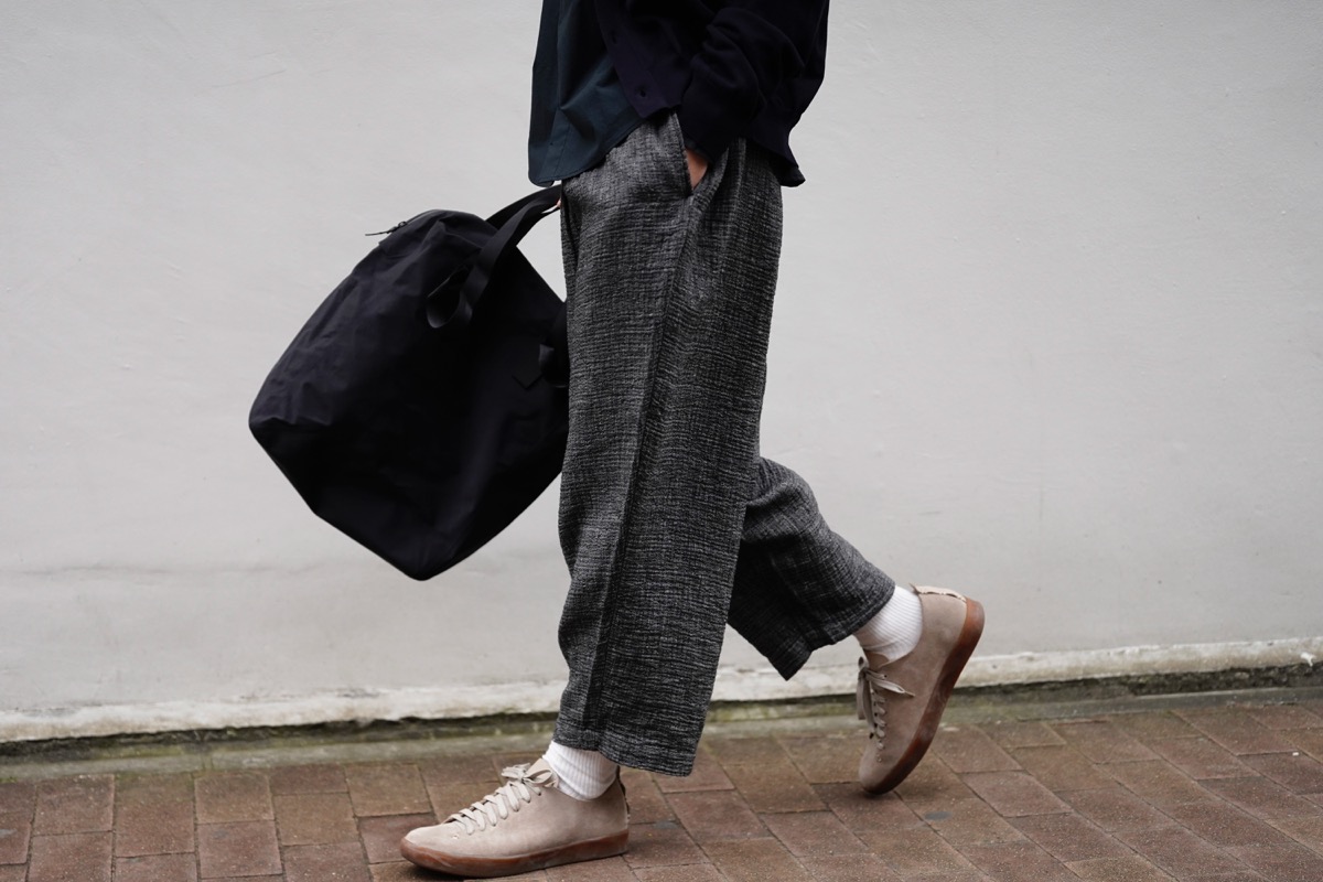 耐熱 二層 足あとぐらす (M) PORTER CLASSIC SASHIKO LINEN PREMIUM