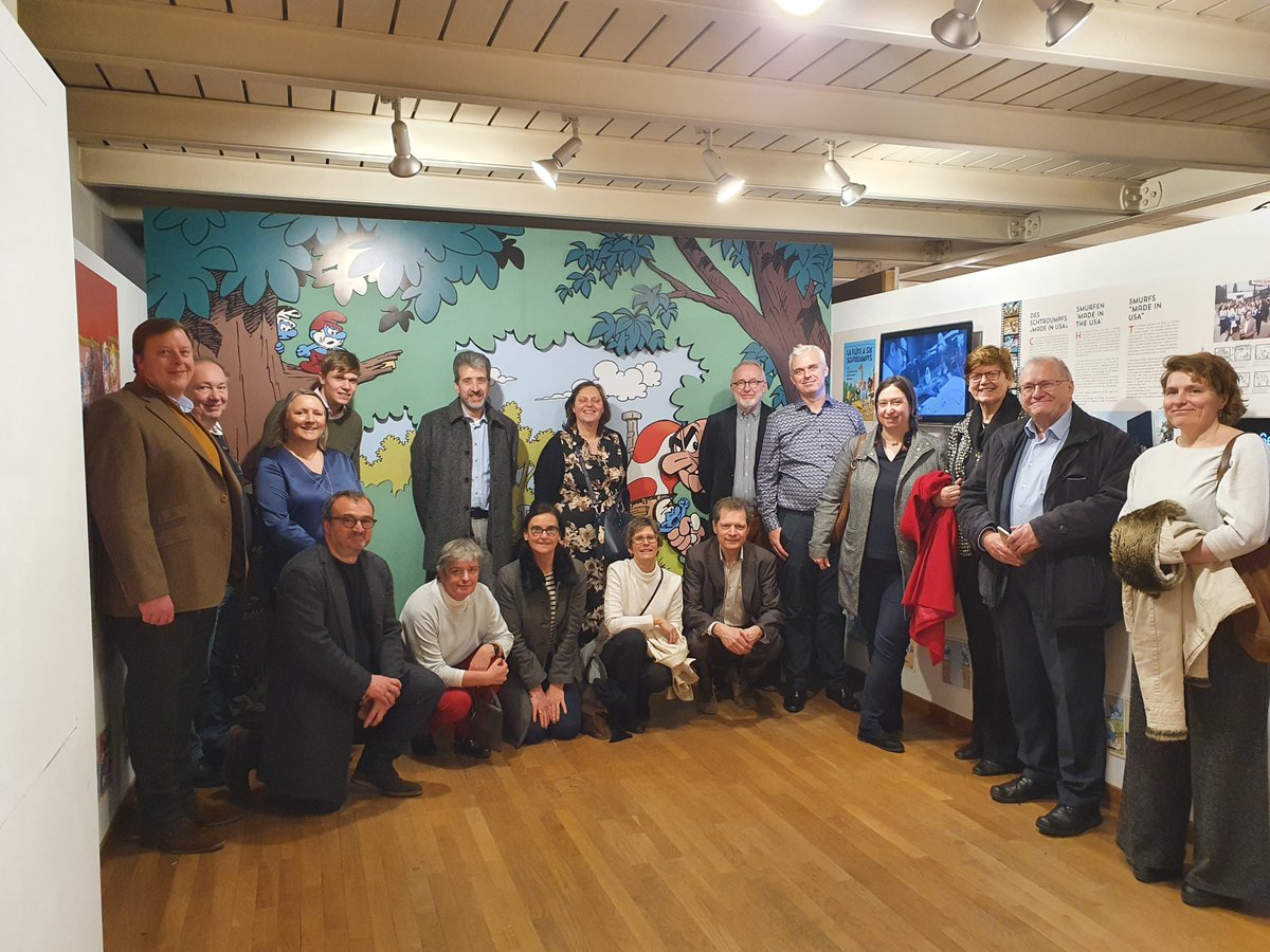 upip_vapi's tweet photo. Group of the flemish guide at the social event of UPIP-VAPI, in the cartoon museum in Brussels. A very nice and interesting evening together. https://t.co/o4nKvfjGIZ