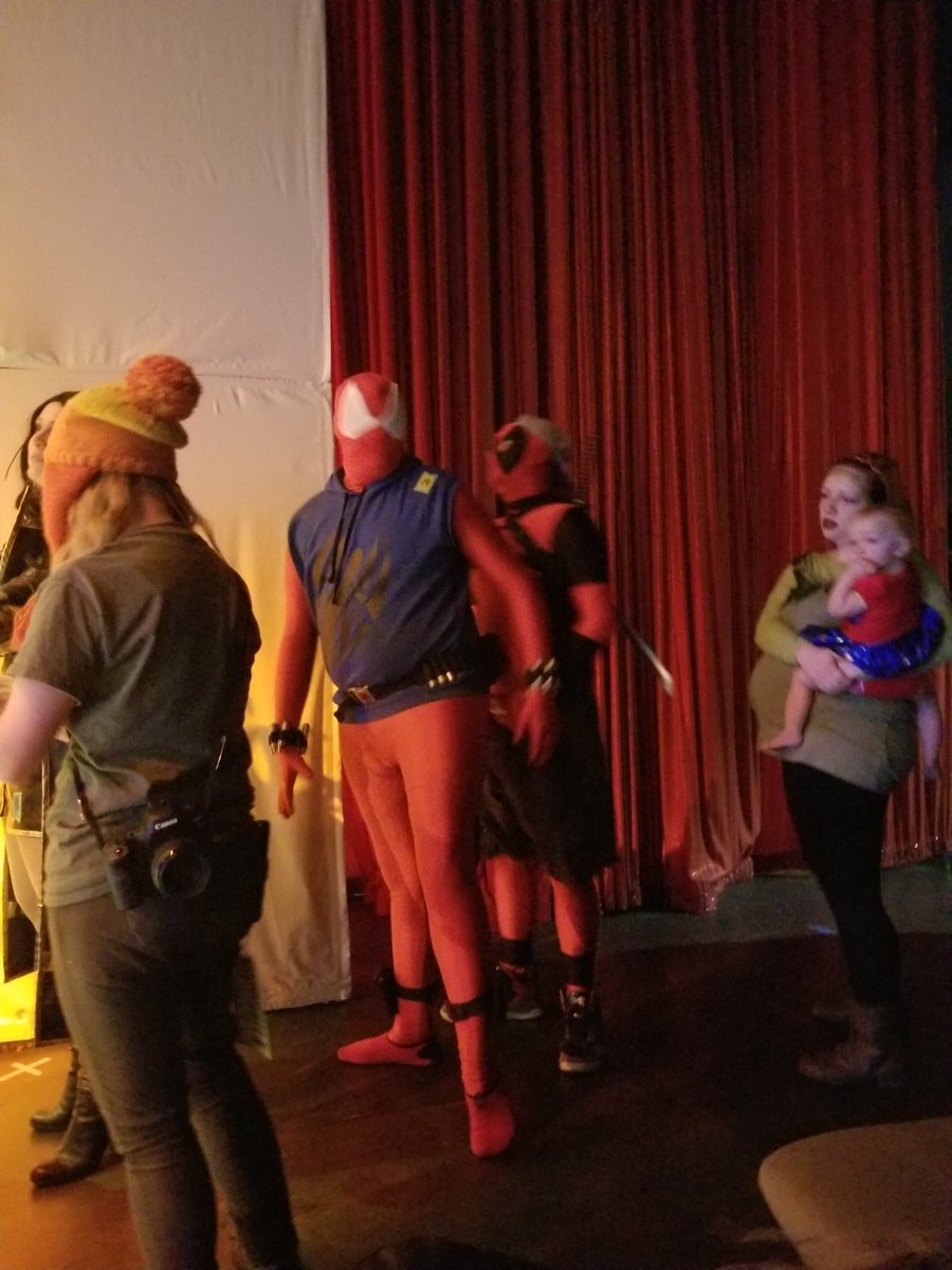 BanaNanaPodcast's tweet photo. Backstage at the BransonCon costume contest. Over $5000 up for grabs. Many different divisions. Only snagged a fraction of pics of the cool cosplay artists.
@branson_con
#bransoncon2020
#BransonCon
#BanaNanaPodcast
#cosplay https://t.co/U0RAMiLXF1