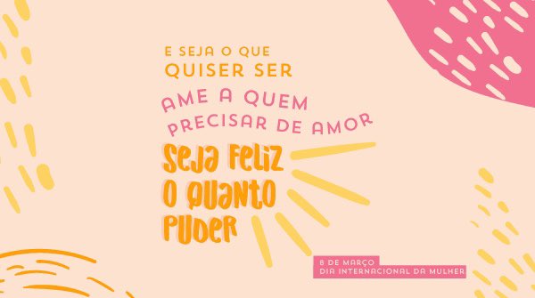 Por mais respeito, por mais justiça, por mais avanços às causas femininas.
Porque dela é todo o céu e tudo mais que ela quiser! 💜✨
-
#diainternacionaldamulher #pipocadoce