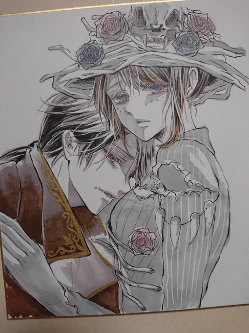 【⚠️イソエマ/納庭】
命の翻弄者×幽霊プリンセス

色紙に描かせて頂きました?楽しかった!この組み合わせ大好き/// 