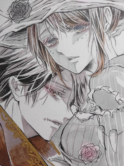 【⚠️イソエマ/納庭】
命の翻弄者×幽霊プリンセス

色紙に描かせて頂きました?楽しかった!この組み合わせ大好き/// 