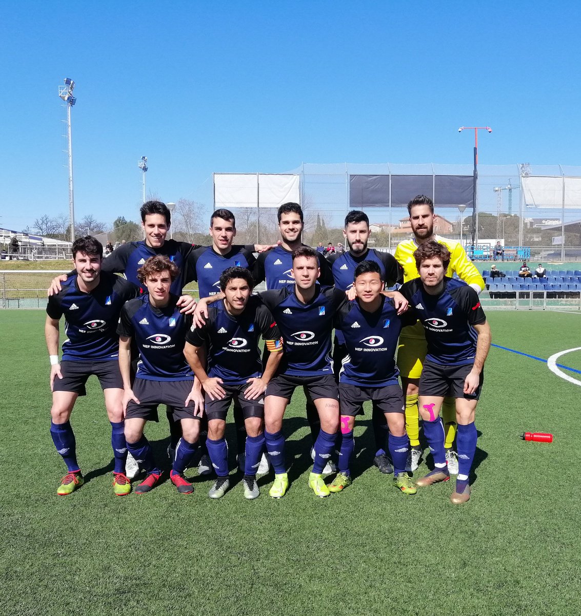 Nuestros XI valientes de hoy🚀🖤💙