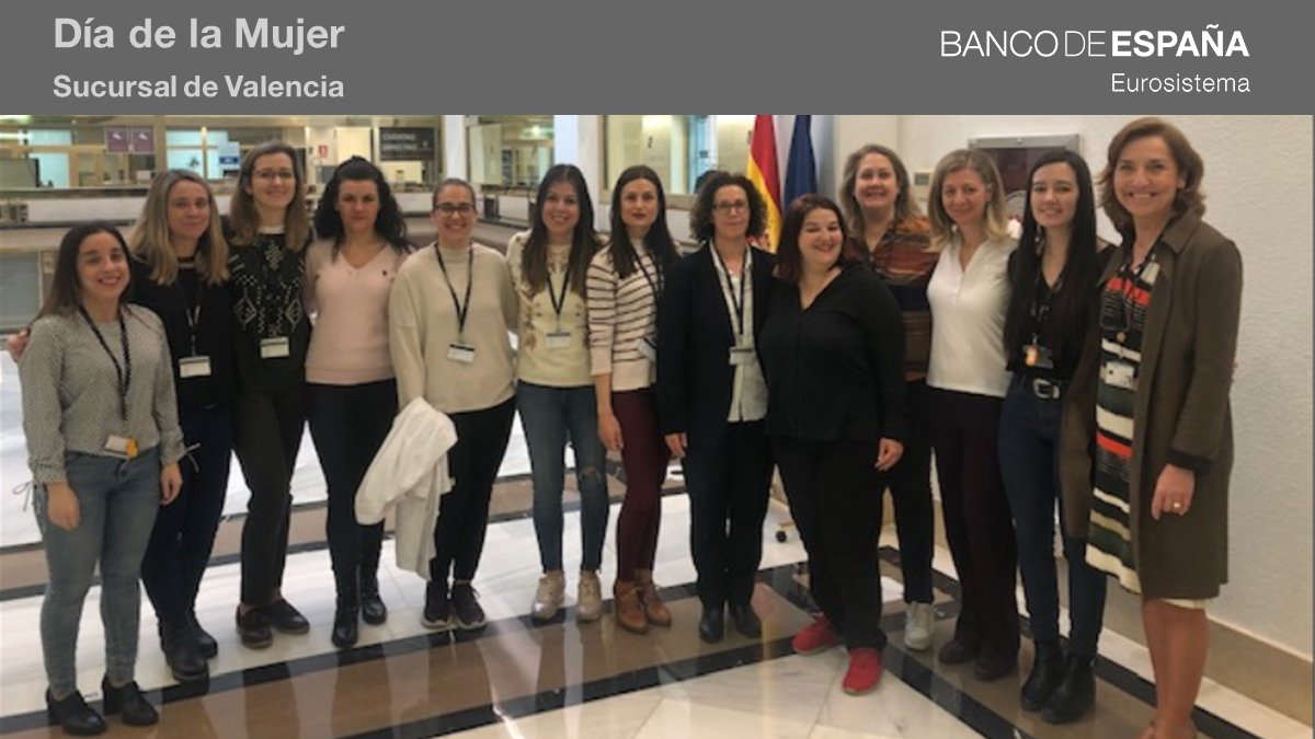 <a href="/BancoDeEspana/">Banco de España</a> #DíaDeLaMujer #8M #DíaInternacionalDeLaMujer #Valencia