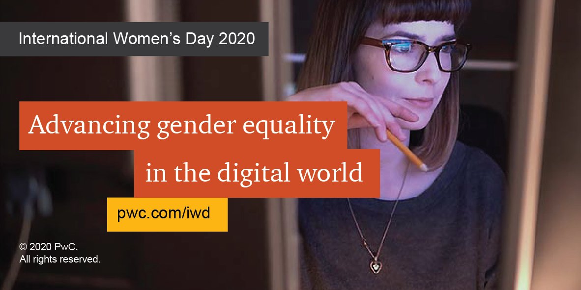 On #IWD2020 &amp; every day, we’re committed to creating equal opportunities for women &amp; men to learn new skills &amp; reach their full potential. See more. pwc.to/iwd-2020 #EachforEqual #NewWorldNewSkills