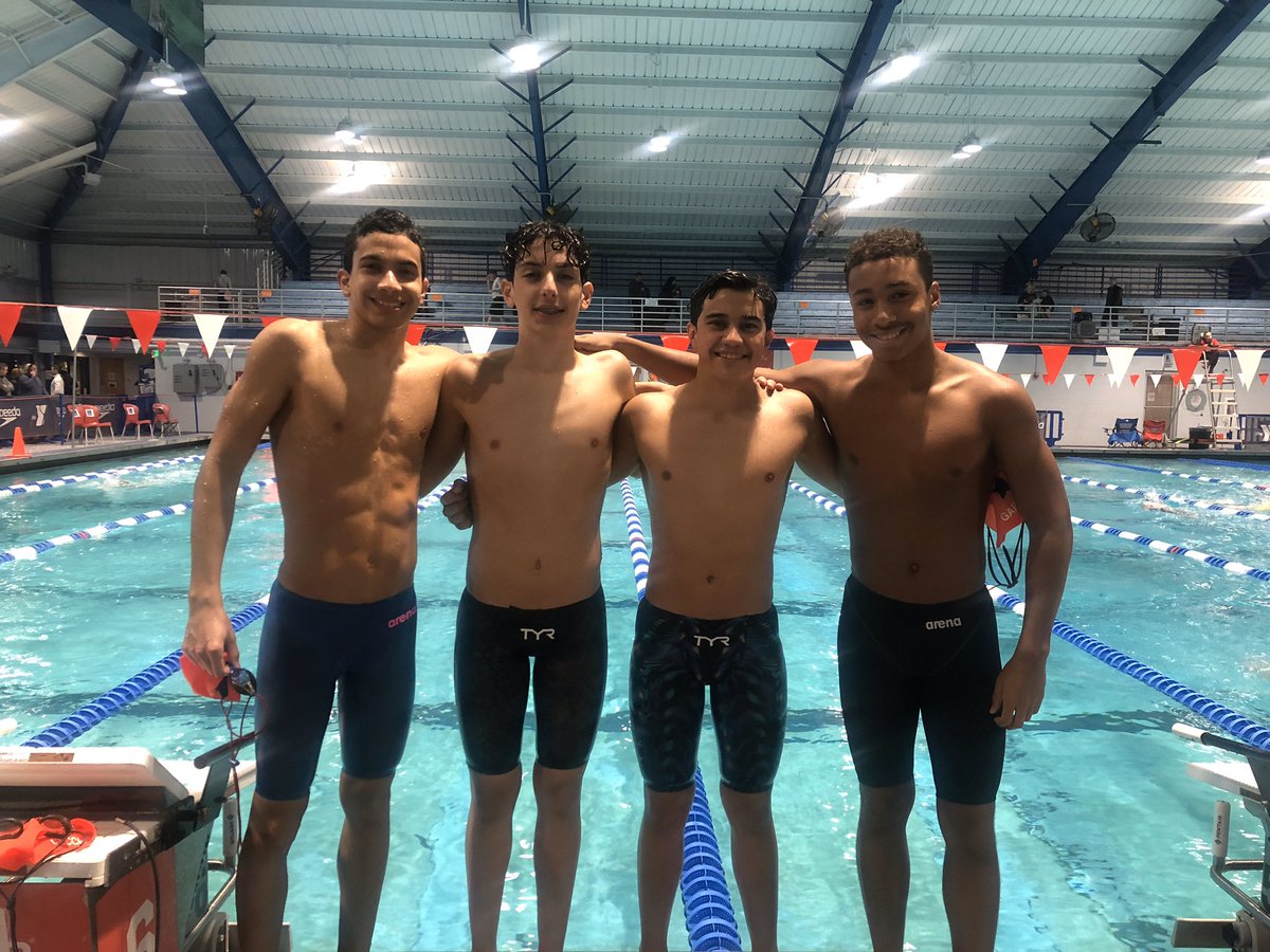 SouthWestAquati's tweet photo. STAR 13-14 Boys A Team WINS the 400 Free Relay and smash the team record(3:21.68)! Congrats to Emil U,Nico C,Adrian G-F, and Sean W! #swastars #flags20 https://t.co/OGAXVomtD8