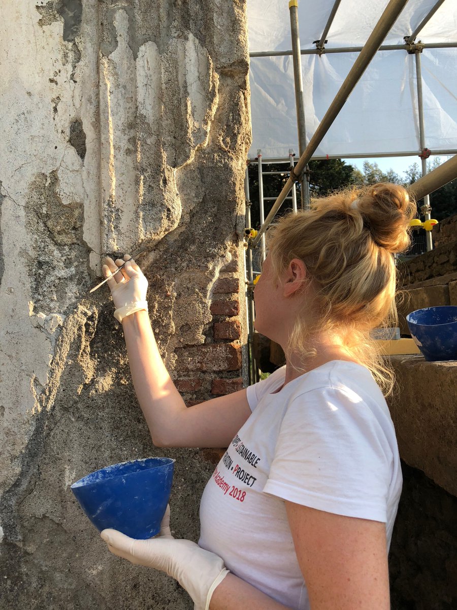 pompeii_project's tweet photo. International #womenpower to preserve cultural heritage during the #PSPPSummerAcademy! Let´s celebrate the #InternationalWomensDay and all the #WomenInConservation! Thank you for your commitment to our #culturalheritage! #Bepartofit #Saveyourheritage https://t.co/AyNL0ckTek