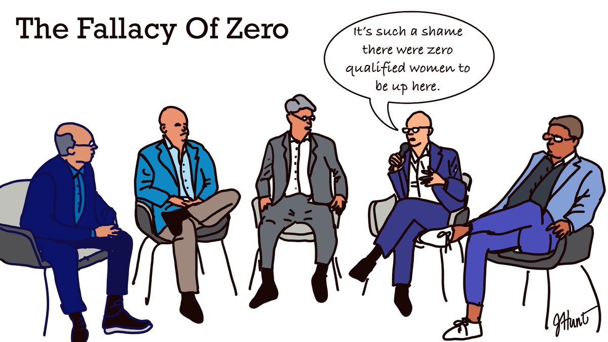 drjenniferhunt's tweet photo. In honor of #InternationalWomensDay2020, I give you this cartoon to illustrate what @JulieSilverMD said at the Harvard Women's Leadership Course: It is statistically impossible for there to be zero qualified women for anything. #EmpowerWomen @choo_ek @DrDonnica @ShikhaJainMD https://t.co/CYpjjoSB0D