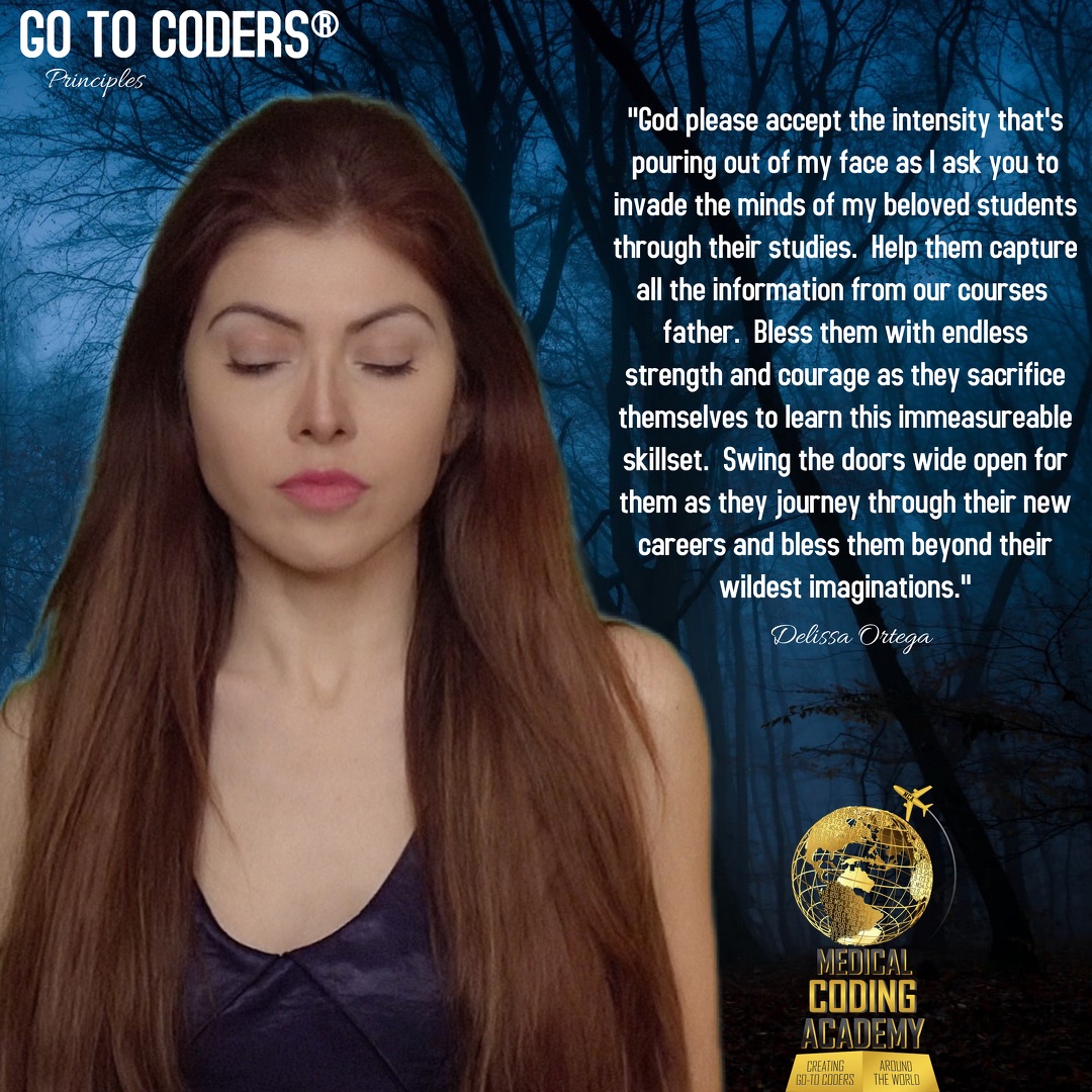 MedicalCodingAc's tweet photo. Mrs. Ortega's unceasing daily prayer.
#putgodfirst #jesuschrist #godisgood
#delissaortega #motherofcoders #medicalcodingacademy #aapc #mca #medicalcodingtutor #medicalcodingstudent https://t.co/QE7oUZUtLl