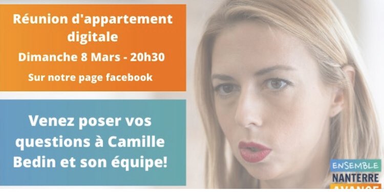 #ReussirEnsemble on se donne rendez-vous ce soir avec <a href="/NanterreEnsembl/">Nanterre Ensemble</a> pour notre dernière réunion #digitale <a href="/LeParisien_92/">Le Parisien | 92</a> <a href="/leParisien_pol/">Le Parisien | politique</a> <a href="/leJDD/">Le JDD</a> #Municipales2020 #Avenir