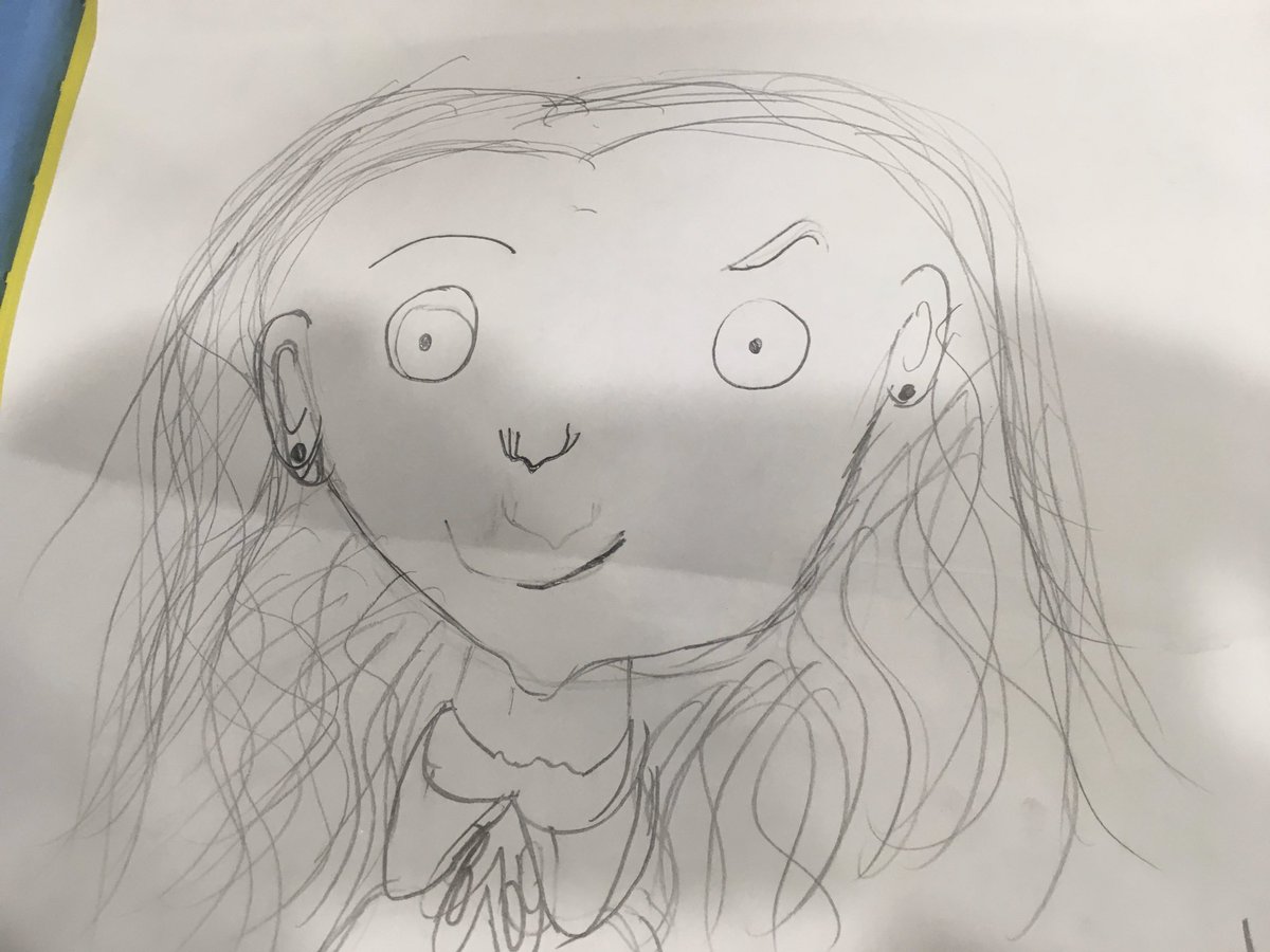 TomMorganJones's tweet photo. #InternationalWomensDay Celebrating women in the book that my wife Mairi Kidd wrote &amp; I illustrated #strongbravetrue Yesterday we did a workshop at @AyeWrite #WeeWrite2020  check out this picture by a primary age girl, better than my Elsie Inglis, great determination here! https://t.co/dGxBBNVTZ0