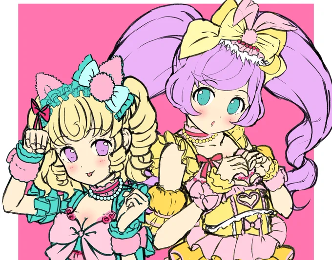 らぁゆい(途中ラフ)

#らび描き 