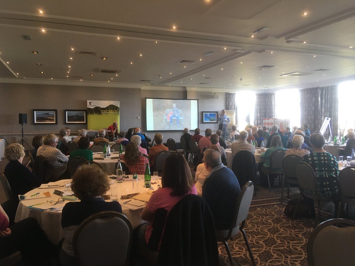 HelenRambler's tweet photo. Connecting with nature is the way we’ll be motivated to tackle the #climateemergency and #naturecrisis - ⁦good advice from @i_findlay of ⁦@PathsforAll⁩ at #RamblersSC20 https://t.co/rr4kPwk9RI