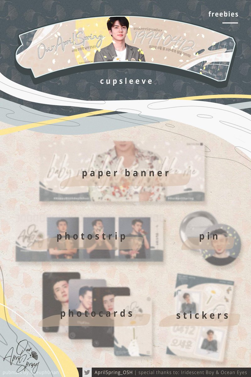 AprilSpring_OSH's tweet photo. Our freebies for the event are now complete see you everyone on April 12th ๐
Airholder, Paper Banner, Photostrip, Button Pin, Photocards, & Stickers!
Our hand banner is inspired from the lyrics of Borderline "Baby nobody love you like me" ๐คญ
#OurAprilSpring_Sehun https://t.co/iEILMB9Bv6