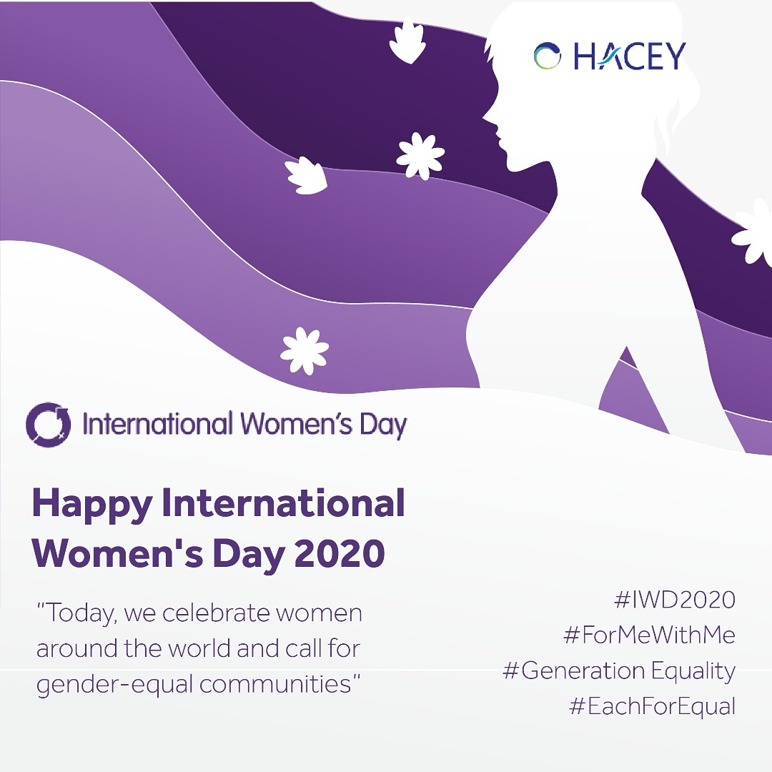 haceydev's tweet photo. Happy international women's day!Today we celebrate women around the world and call on individuals, communities, government, private sectors and all stakeholders to take action to accelerate systematic change for gender equality.
#iwd2020
#eachforequal #ForMeWithMe #equality https://t.co/9McgT5PXrY