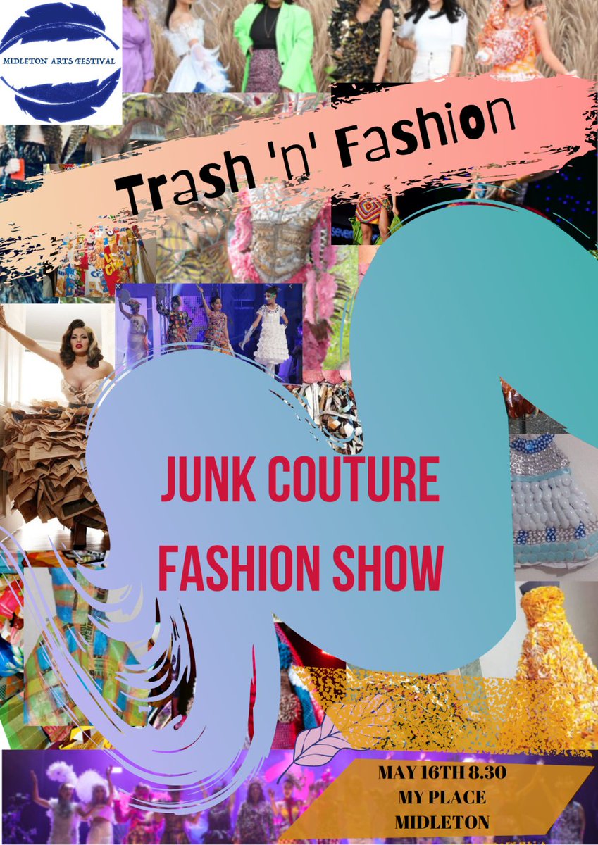 MidletonArts's tweet image. Junk Couture Fashion Parade! Don&apos;t miss out on taking part! midletonartsfestival.com/2020/03/08/jun…
