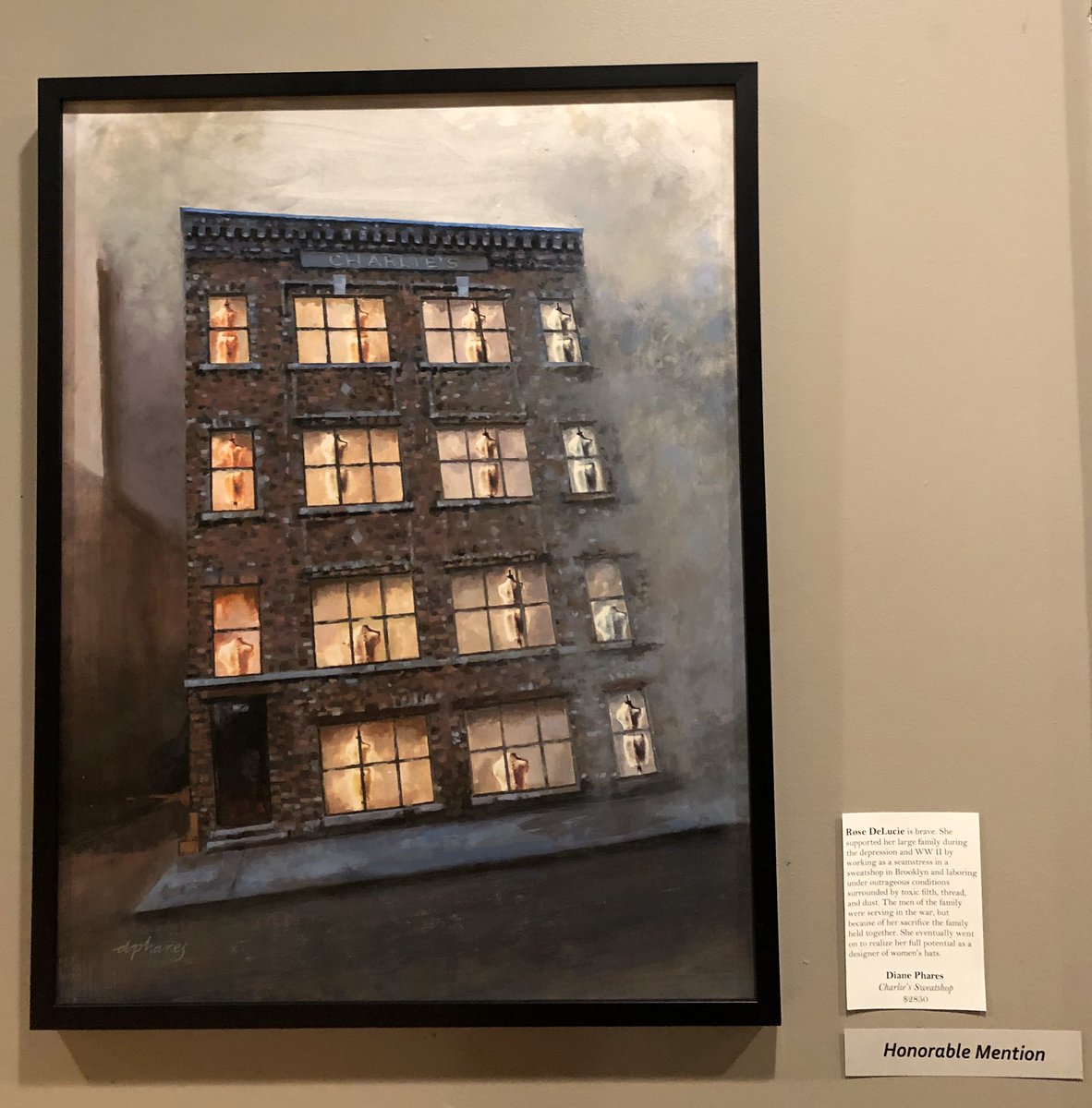 diane_phares's tweet photo. So this happened... Thank you #eilandarts #brave100 #women100 for recognizing my work and providing an artistic voice for all the wonderful artists in the show! The exhibit is on until 4/25/20 to celebrate the centennial of the 19th amendment. https://t.co/R399HrczqJ