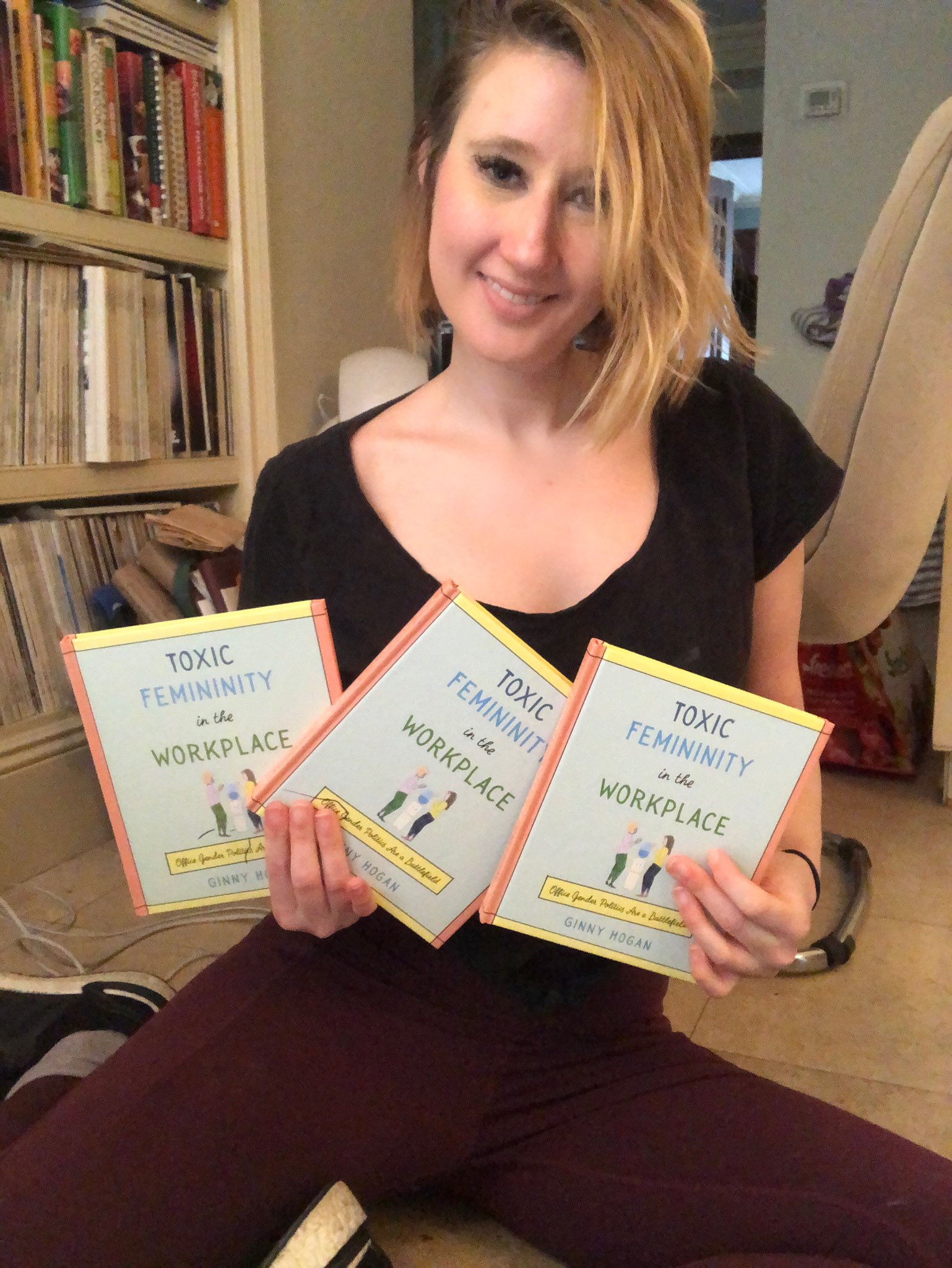 Ginny Hogan_ on Twitter: "Happy International Women's Day!!! no circumstances did I ever have slightest of not posting 3 (or more) selfies of me holding my book. It's a