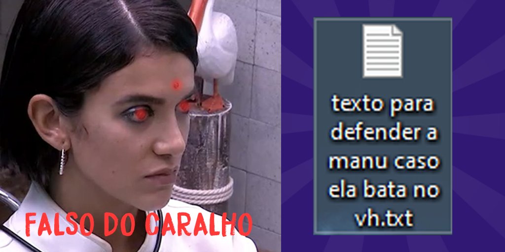 universodoluna's tweet photo. #bbb20
Manu, vai bate bate nesse falso do caralho que a defesa ja ta pronta

Victor Hugo se eliminou nessa #festabbb https://t.co/Fy4G0vi0mg