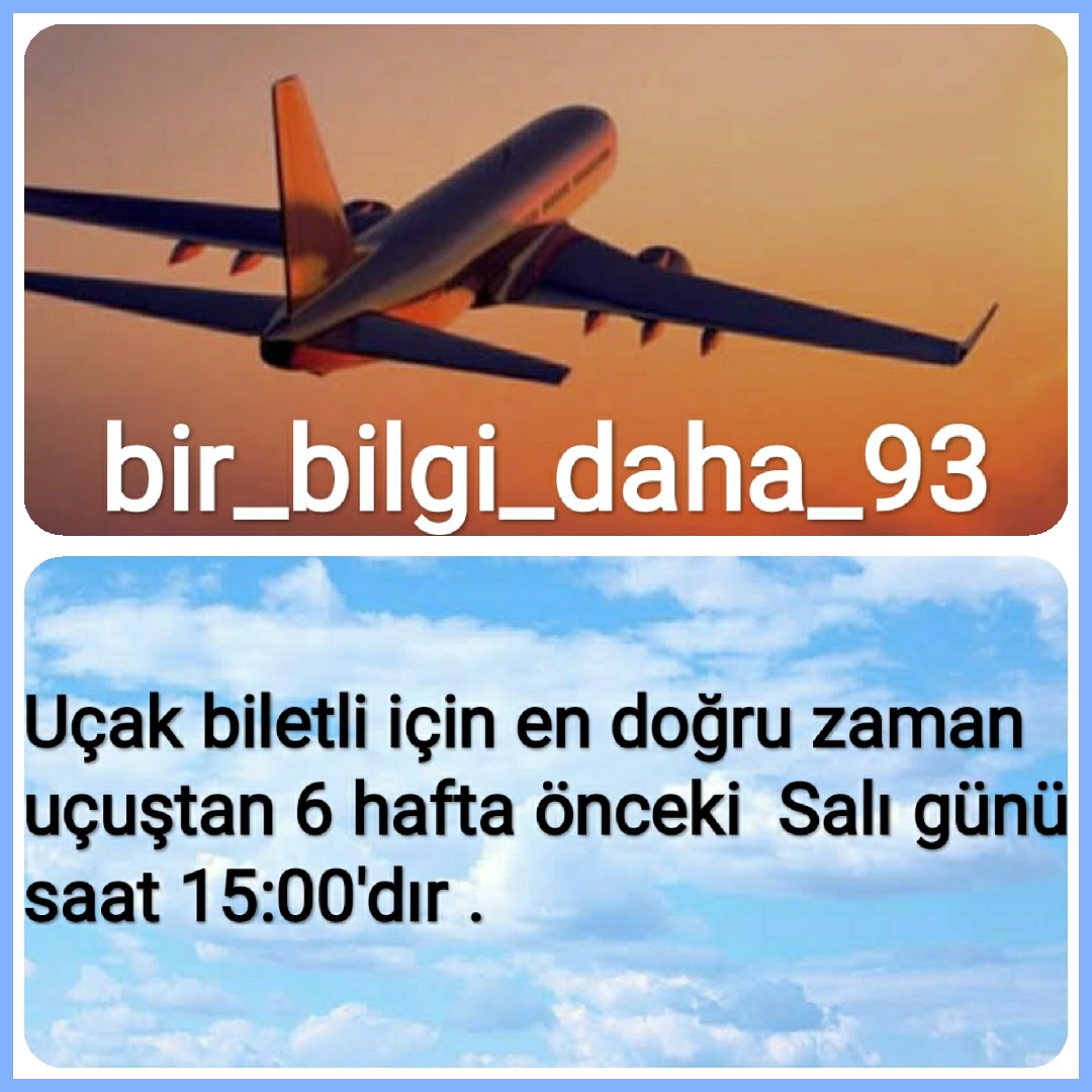 Bilgi93's tweet photo. #uçak #bileti için ên uygun zaman #6hafta öncê #salı günü saat 15:00'dır https://t.co/M5njuXBLG4