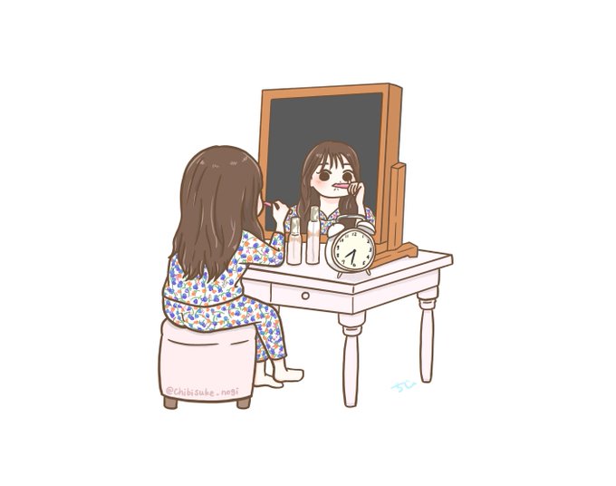 「化粧品 鏡」のTwitter画像/イラスト(新着)｜3ページ目