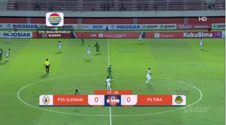 Indosiar's tweet photo. 15' @PSSleman 0 vs 0 @TIRAPersikabo
#ShopeeLIGA1
#ShopeeLIGA12020
#PssSlemanDay
#PsTiraDay https://t.co/Njg8fWyedz
