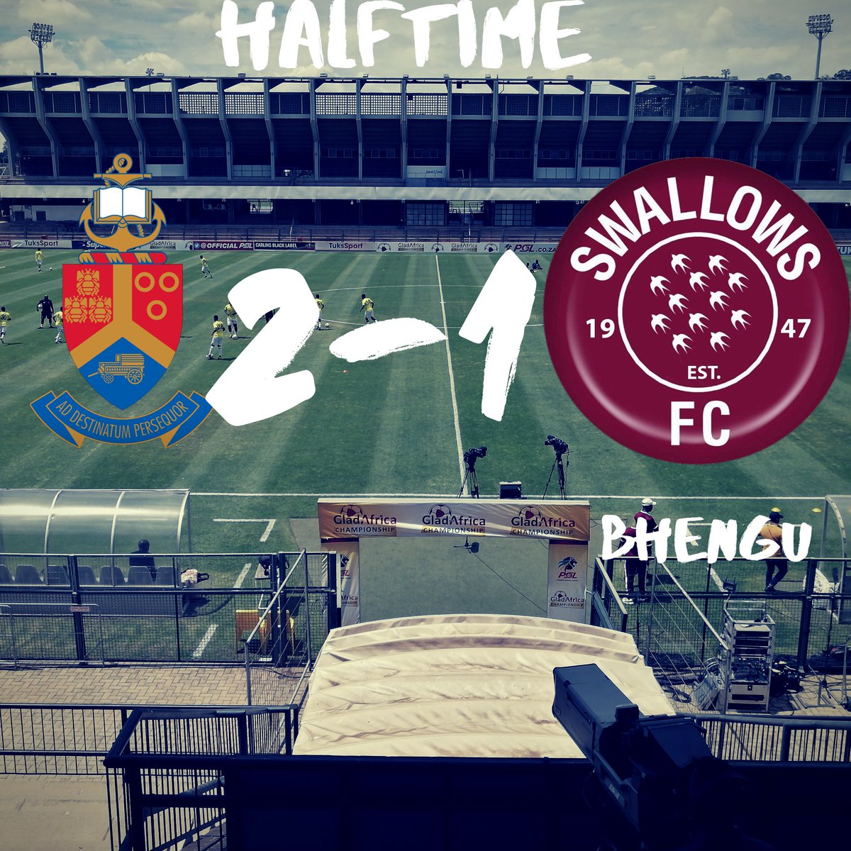 Moroka_Swallows's tweet photo. Halftime
#Bahwiti
#In2ITtechnologies
#StadiumManagementSA
#LennaKeleSwaiswai https://t.co/MNj64aPGpS