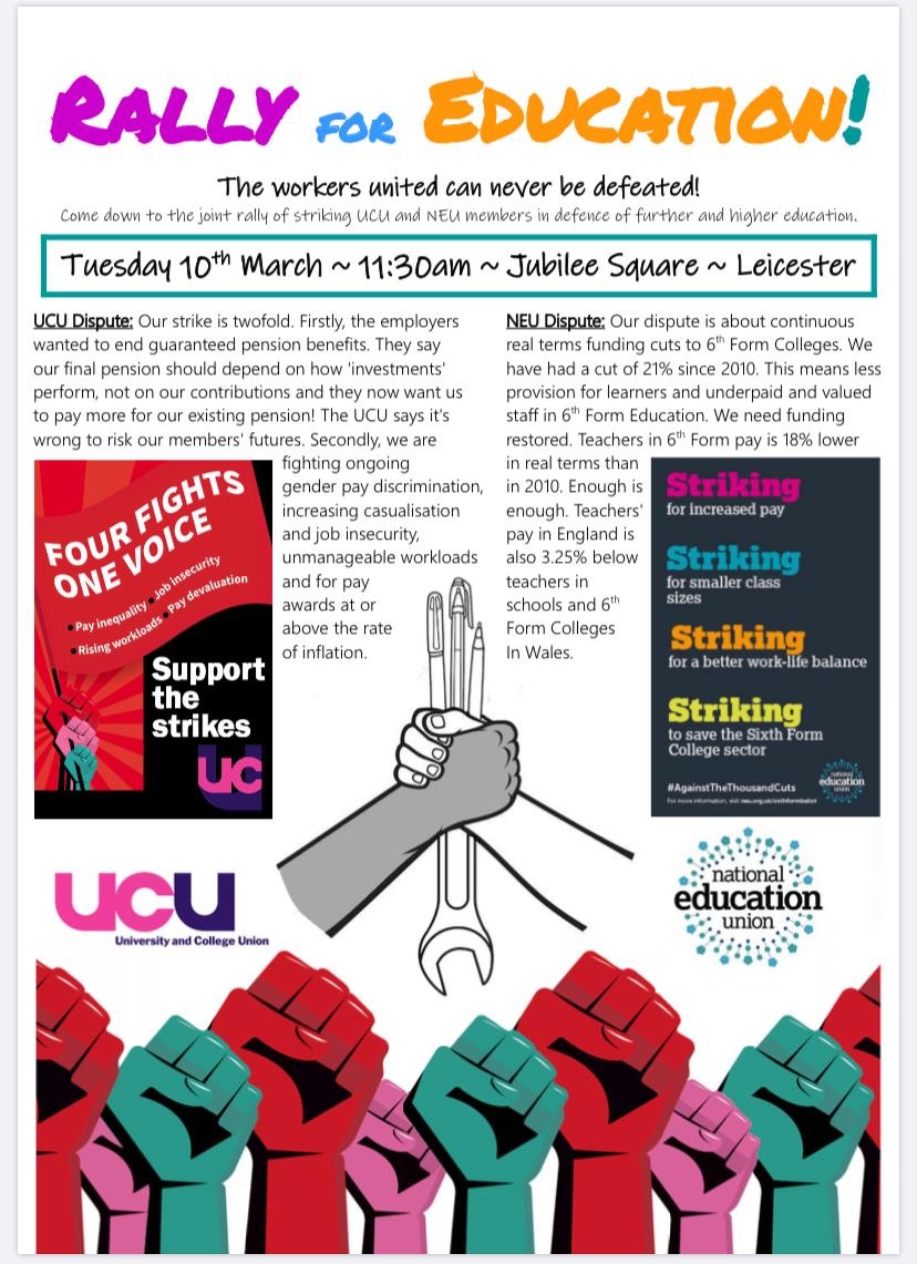 WQE_NazJ's tweet photo. #SchoolCuts it’s heartbreaking that education was barely mentioned in the GE. The sixth form sector has been decimated by the most vicious cuts in funding. Strike on Tuesday - please support us, we are looking after your future! https://t.co/VOvrQrFFDY