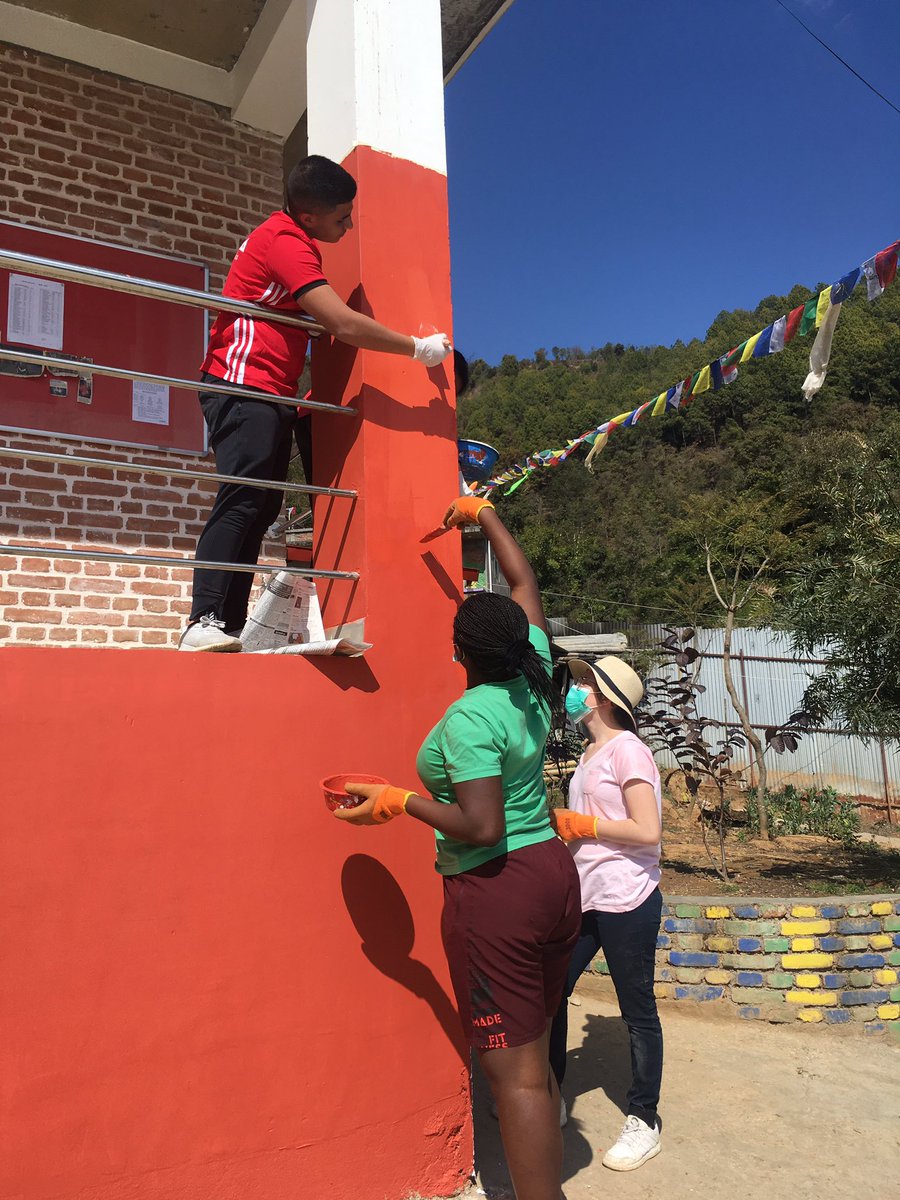 smbelal's tweet photo. First day of service on Nepal trip @NcbisSecondary #ncbisnepal2020 https://t.co/VggUETQKLS