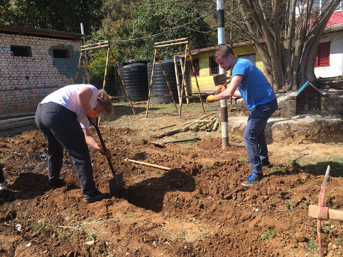 smbelal's tweet photo. First day of service on Nepal trip @NcbisSecondary #ncbisnepal2020 https://t.co/VggUETQKLS