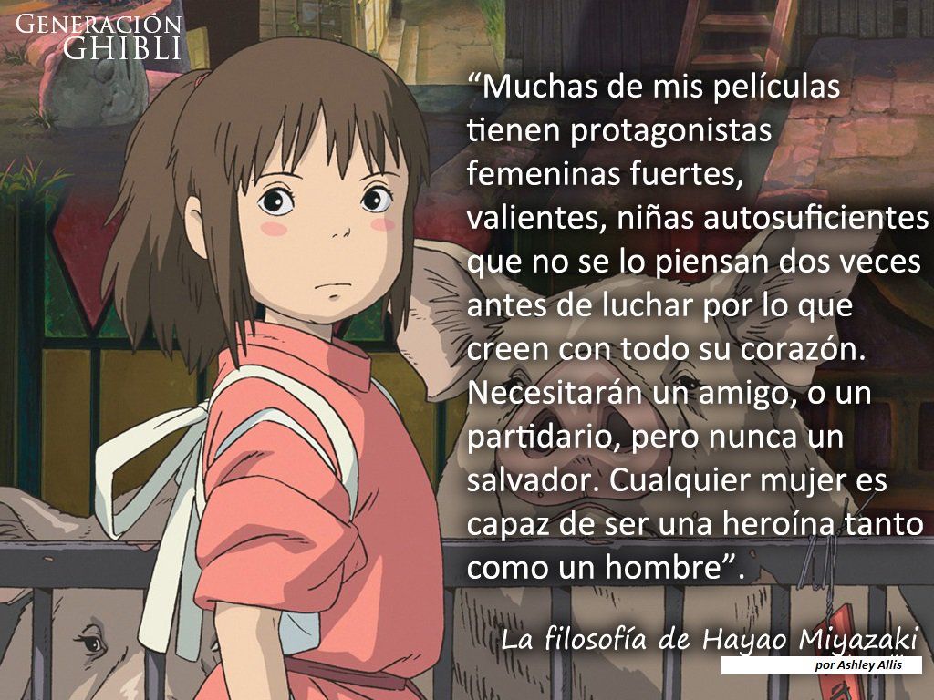 gen_ghibli's tweet photo. La filosofía de Hayao Miyazaki.
#DíaInternacionalDeLaMujer https://t.co/GS8Y7ZJlGI