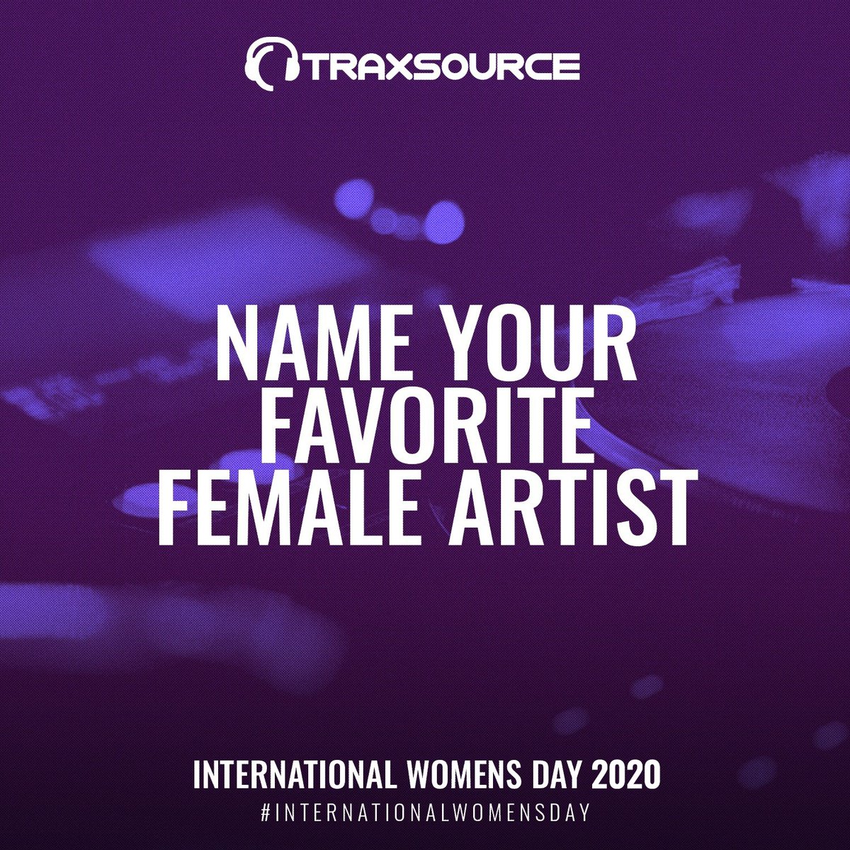 traxsource's tweet photo. ⚡ Happy International Women's Day to all the ladies! We thank all of our female fans, DJs and artists for supporting Real House Music! Give your favourite female Artist or DJ a shout out on #internationalwomensday! https://t.co/awV9Uzavf4