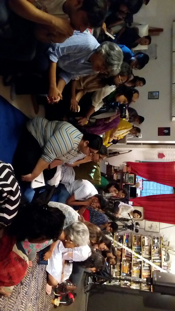 Our audience listening to <a href="/kavita_krishnan/">Kavita Krishnan</a> talk about her book 'Fearless Freedom'.