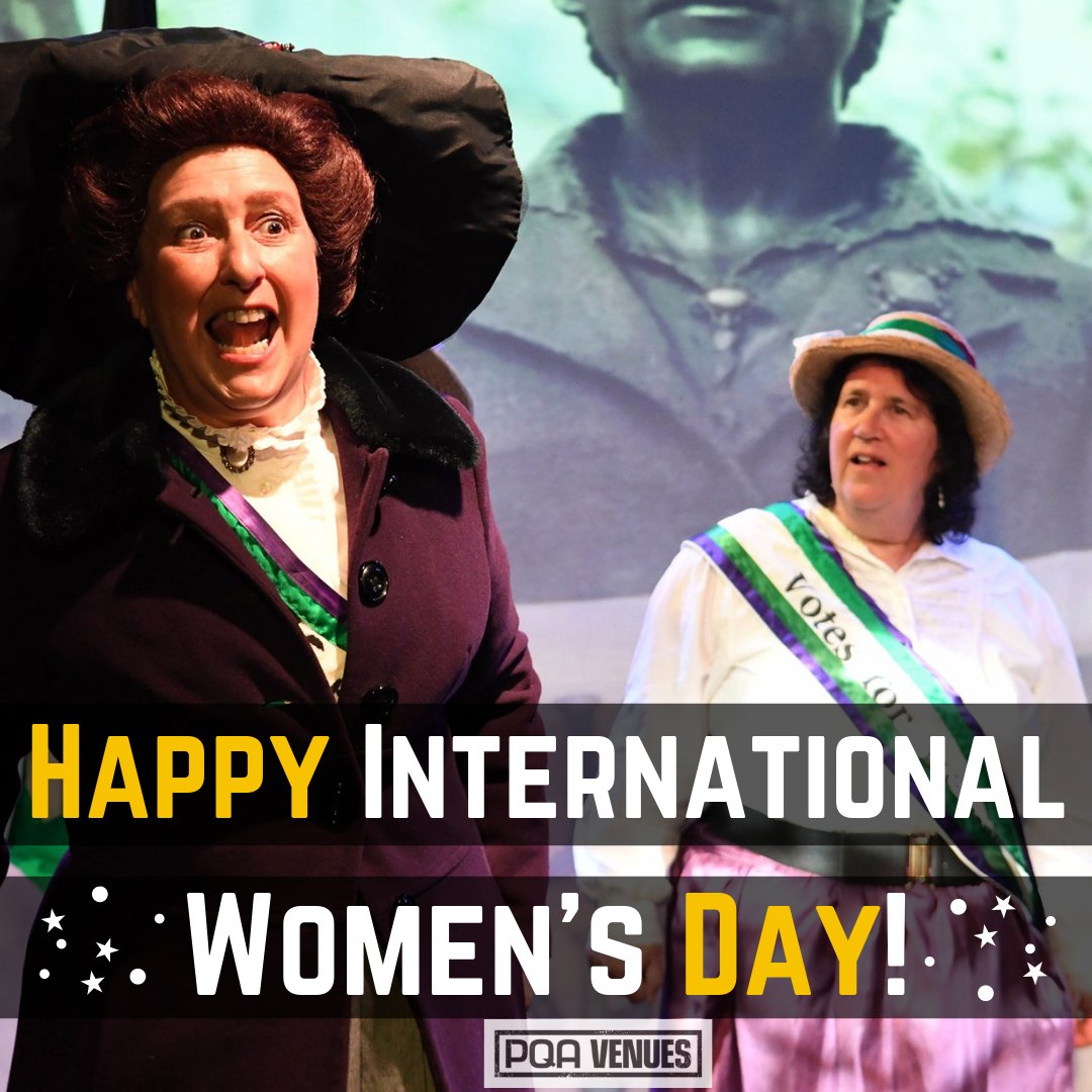 Happy International Women's Day! 👭 Here's a great shot from 'Courage Calls to Courage: The Suffragist Musical!' who performed at PQA Venues in 2019! Photo Credit: Luke Ross