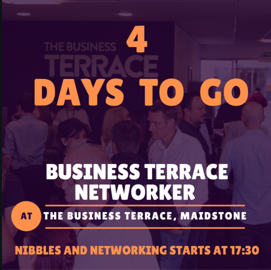 Countdown continues!

Business Terrace #networker will take place on Thursday 12th March at the Business Terrace Maidstone

We want #localbusinesses to join us for a wonderful evening with networking, nibbles and a wonderful speaker!

ow.ly/Zm9n50ywgD6