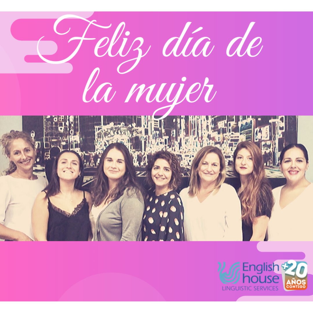 ActiveGlobalEH's tweet photo. El equipo de mujeres que formamos Active Global English House os deseamos un Feliz día de la Mujer https://t.co/N2i6LtnlrV