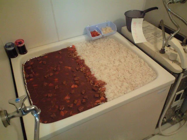 引っ越し早々にこれww お風呂にカレーをいれてみた結果とは？