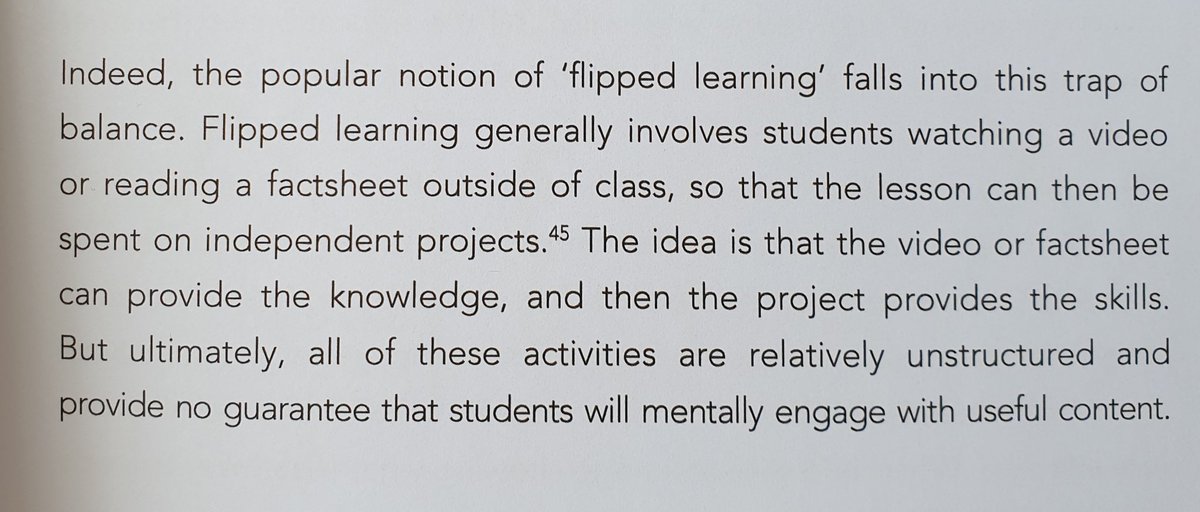 On the risks of using 'flipped learning' strategies...