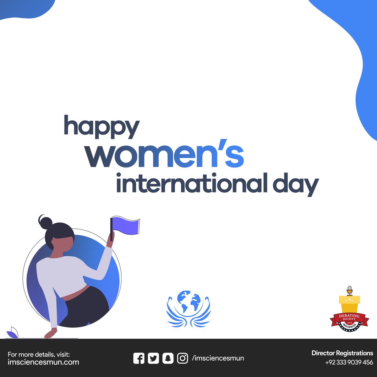 imsciencesmun's tweet photo. Team IM|MUN wishes you all on the International Women Day, we're delighted and proud to say that we believe in the concept of Empowerment and Equality.We promote the concept that everyone deserves to be seen for what they bring to the table, rather than who they are. https://t.co/vNg3NQcr6m