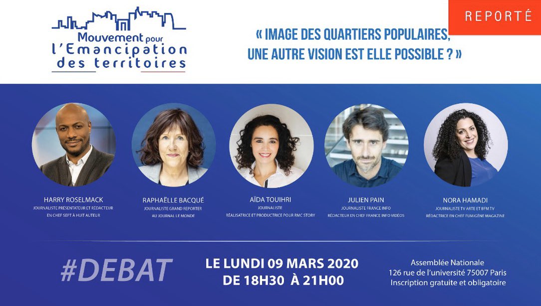 Nous sommes au regret de vous annoncer le report de notre débat qui avait lieu à l’<a href="/AssembleeNat/">Assemblée nationale</a>
En effet 3 cas de Corona virus ont été détecté et sommes dans l’obligation d’appliquer le principe de précaution afin d’assurer la protection des participants