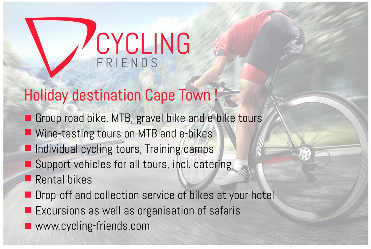 Make #CapeTown your next #cyclingholiday destination! #Rentabike, buy a bike, #cyclingtours in #SouthAfrica! 
cycling-friends.com