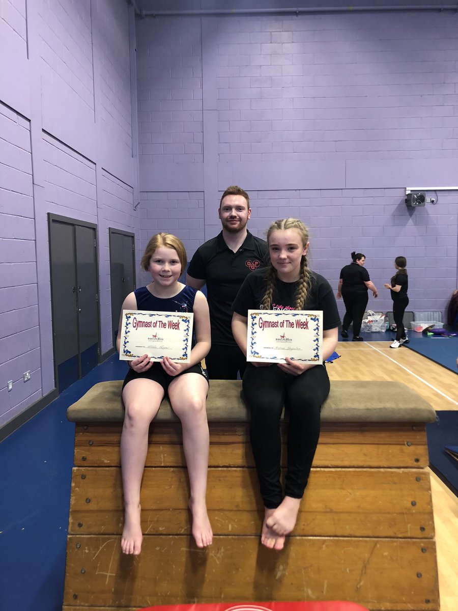 Well done to our gymnasts of the week Nicole and Aimee at the 16:30 Friday class. Keep it up guys